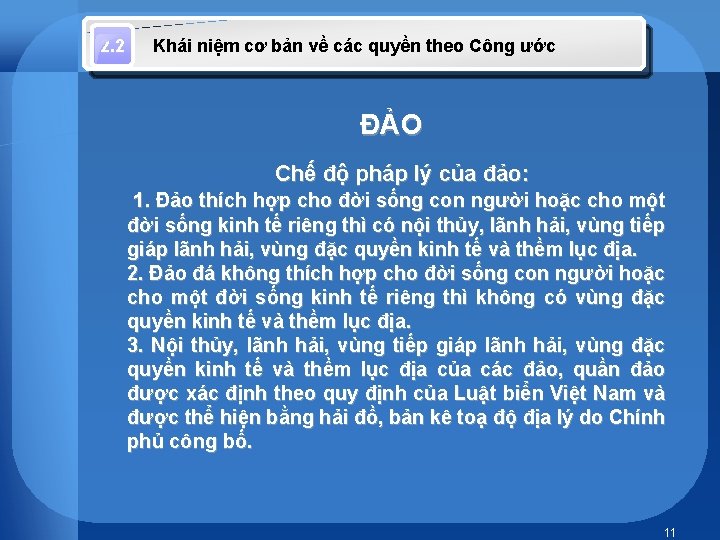 2. 2 Khái niệm cơ bản về các quyền theo Công ước ĐẢO Chế