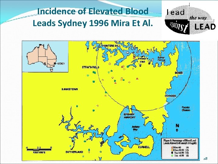 Incidence of Elevated Blood Leads Sydney 1996 Mira Et Al. 28 