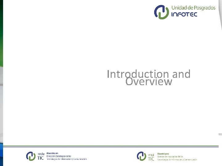 Introduction and Overview 