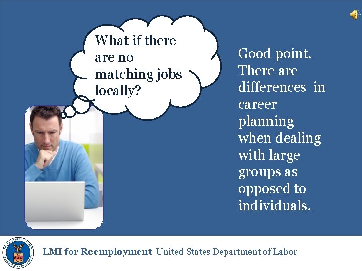 What if there are no matching jobs locally? Good point. There are differences in