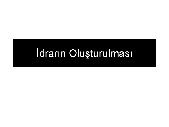 İdrarın Oluşturulması 