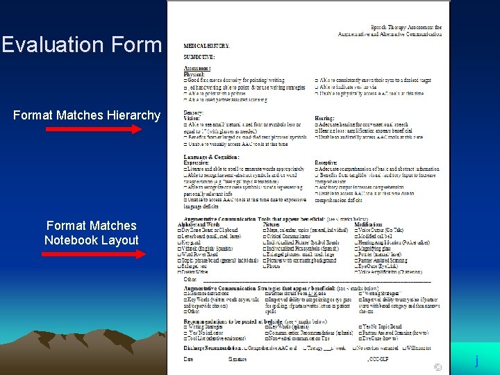 Evaluation Format Matches Hierarchy Format Matches Notebook Layout Boulder Community Hospital © j Evaluation Format Matches Hierarchy Format Matches Notebook Layout Boulder Community Hospital © j
