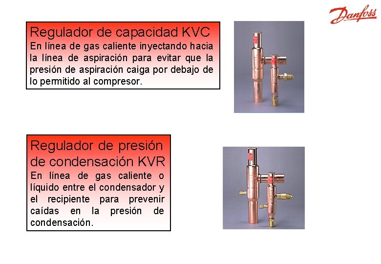 Regulador de capacidad KVC En línea de gas caliente inyectando hacia la línea de