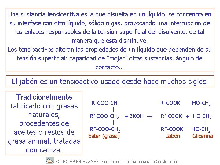 Una sustancia tensioactiva es la que disuelta en un líquido, se concentra en su