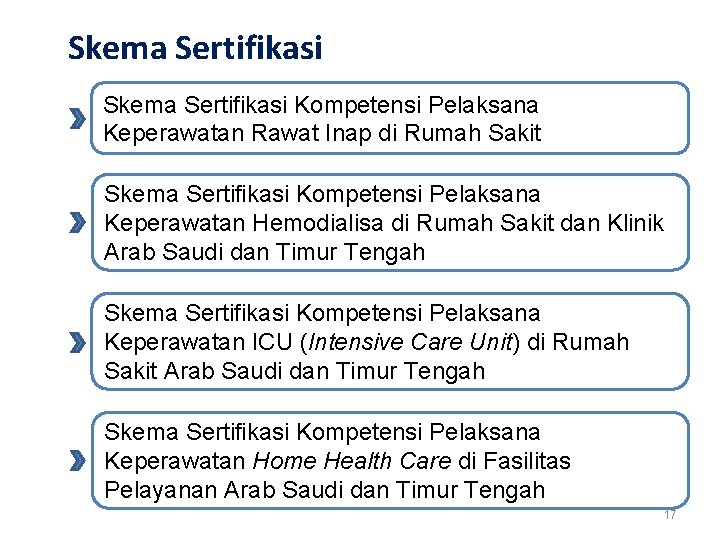 Skema Sertifikasi Kompetensi Pelaksana Keperawatan Rawat Inap di Rumah Sakit Skema Sertifikasi Kompetensi Pelaksana