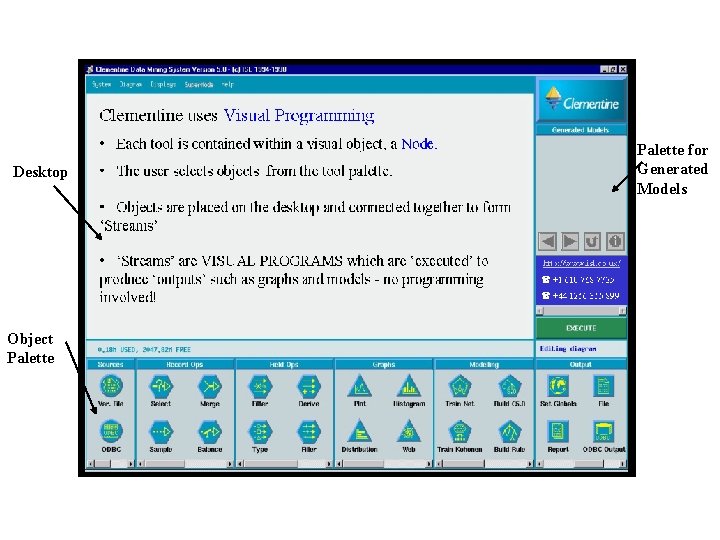 Desktop Object Palette for Generated Models 