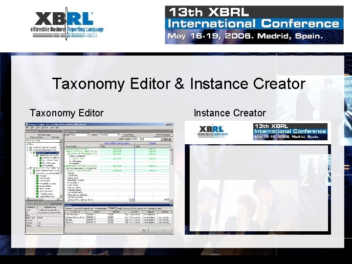 Taxonomy Editor & Instance Creator Taxonomy Editor Instance Creator 