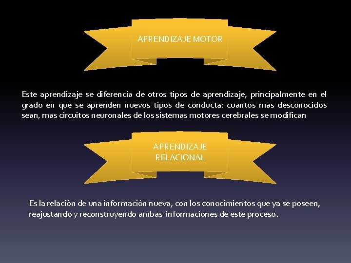 APRENDIZAJE MOTOR Este aprendizaje se diferencia de otros tipos de aprendizaje, principalmente en el