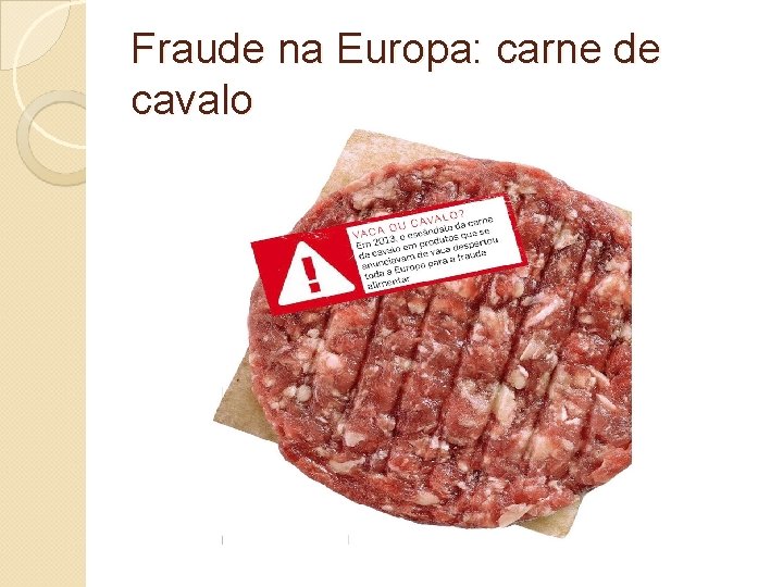 Fraude na Europa: carne de cavalo 