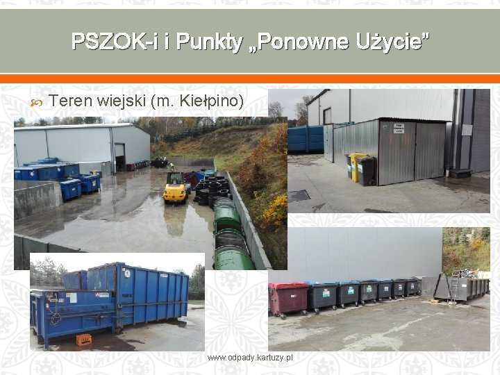 PSZOK-i i Punkty „Ponowne Użycie” Teren wiejski (m. Kiełpino) www. odpady. kartuzy. pl 