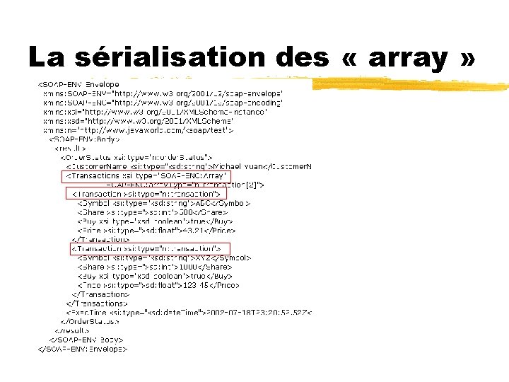 La sérialisation des « array » 