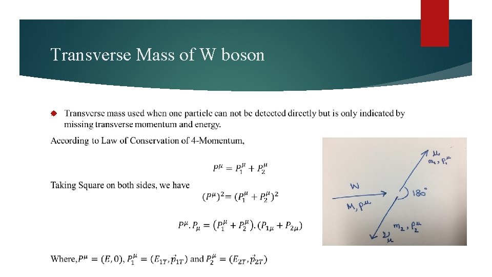 Transverse Mass of W boson 