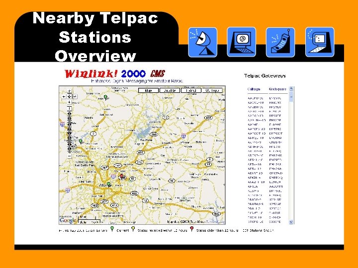 Nearby Telpac Stations Overview 