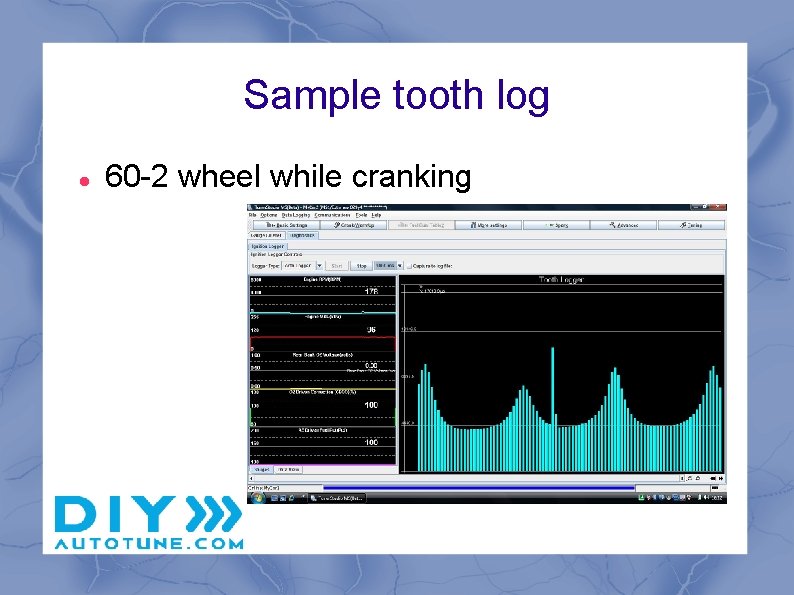 Sample tooth log 60 -2 wheel while cranking 