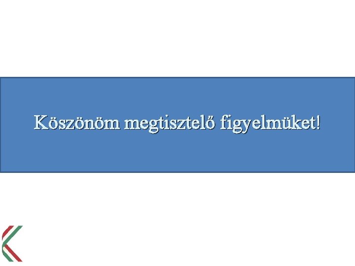 Köszönöm megtisztelő figyelmüket! 