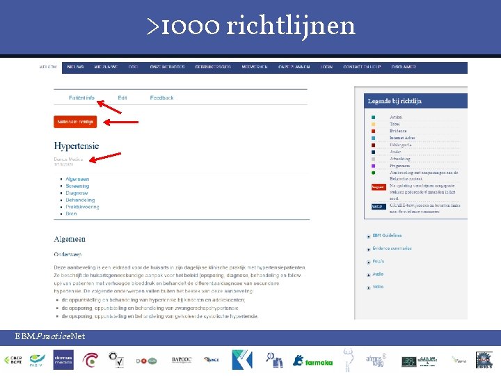 >1000 richtlijnen EBMPractice. Net 