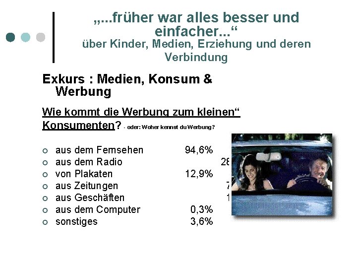 „. . . früher war alles besser und einfacher. . . “ über Kinder,