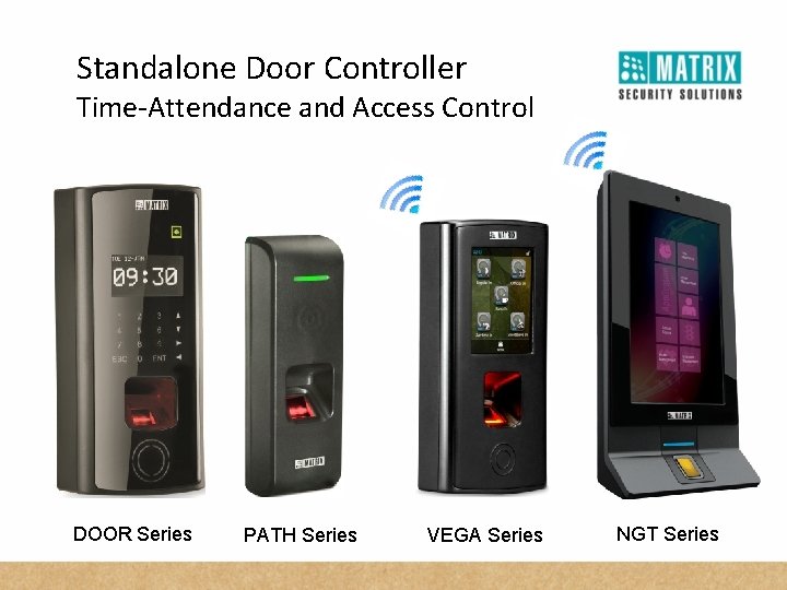 Standalone Door Controller Time-Attendance and Access Control DOOR Series PATH Series VEGA Series NGT