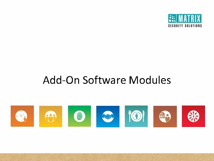 Add-On Software Modules 
