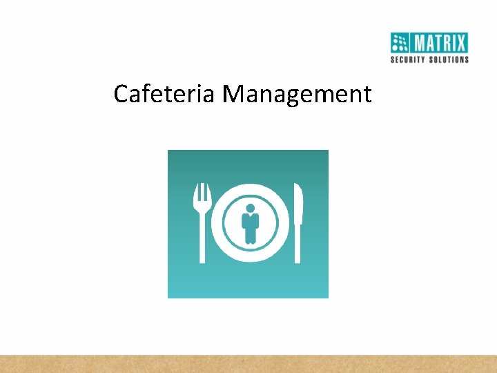 Cafeteria Management 