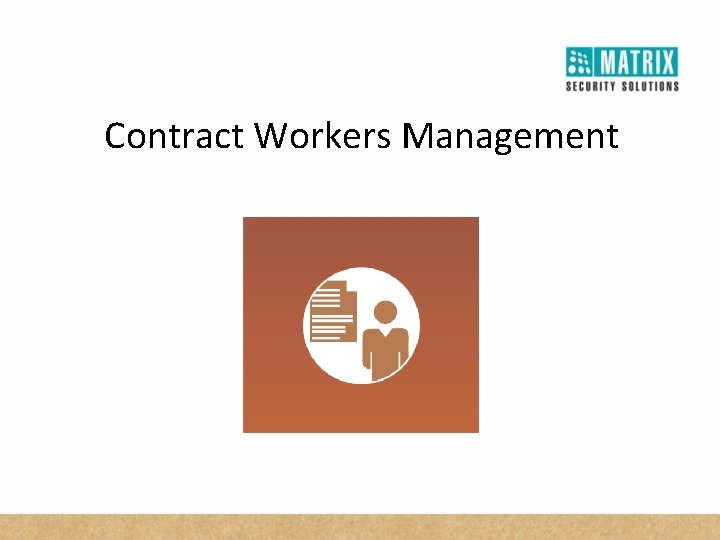 Contract Workers Management 