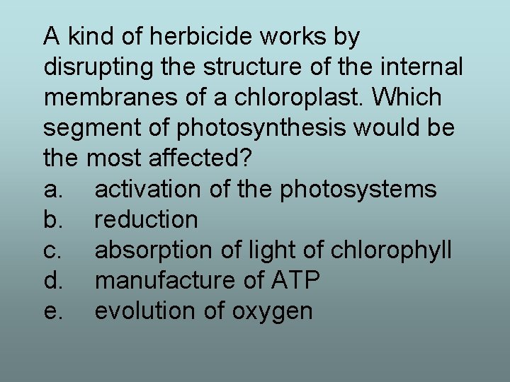 A kind of herbicide works by disrupting the structure of the internal membranes of