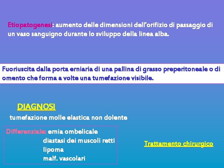 Etiopatogenesi: aumento delle dimensioni dell’orifizio di passaggio di un vaso sanguigno durante lo sviluppo