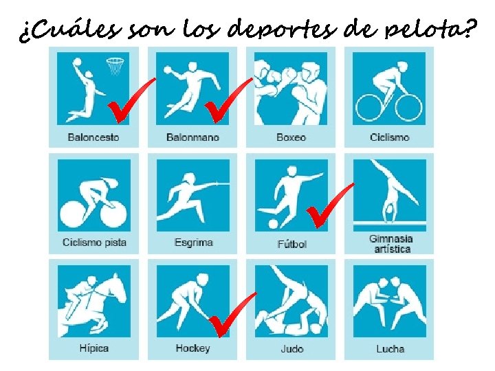 ¿Cuáles son los deportes de pelota? 