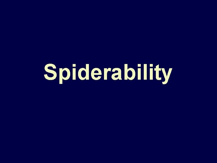Spiderability 