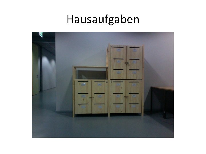 Hausaufgaben 