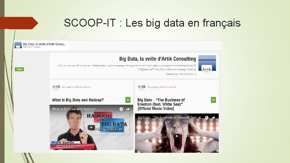 SCOOP-IT : Les big data en français 