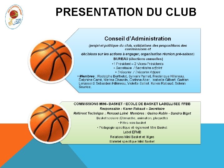 PRESENTATION DU CLUB 