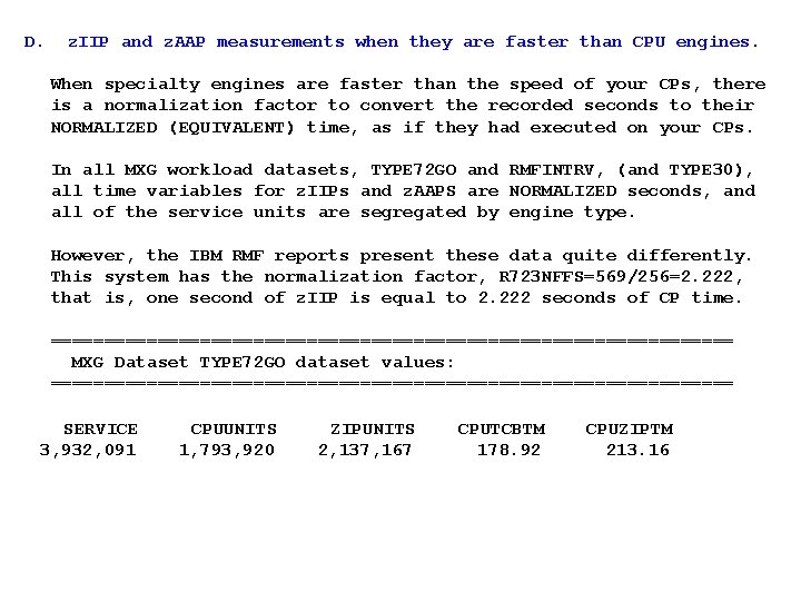 D. z. IIP and z. AAP measurements when they are faster than CPU engines.