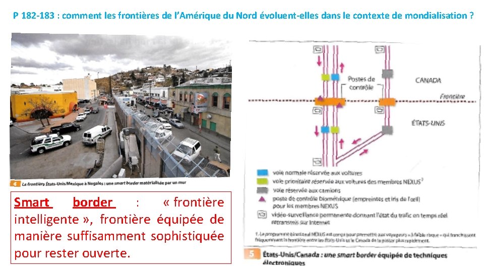 P 182 -183 : comment les frontières de l’Amérique du Nord évoluent-elles dans le