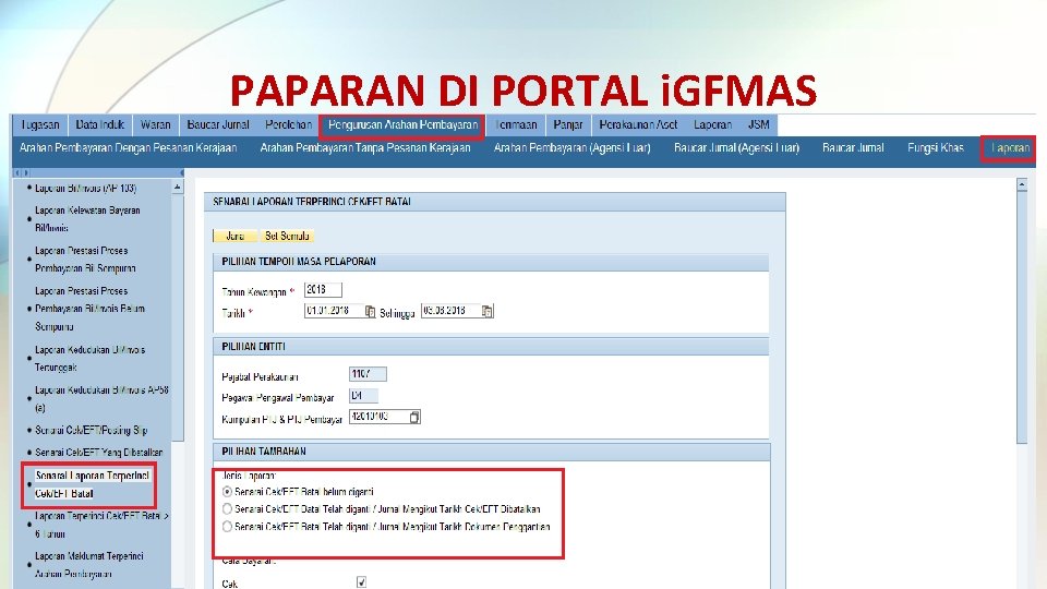 PAPARAN DI PORTAL i. GFMAS 