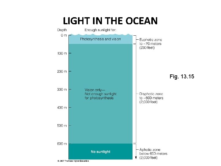 LIGHT IN THE OCEAN Fig. 13. 15 