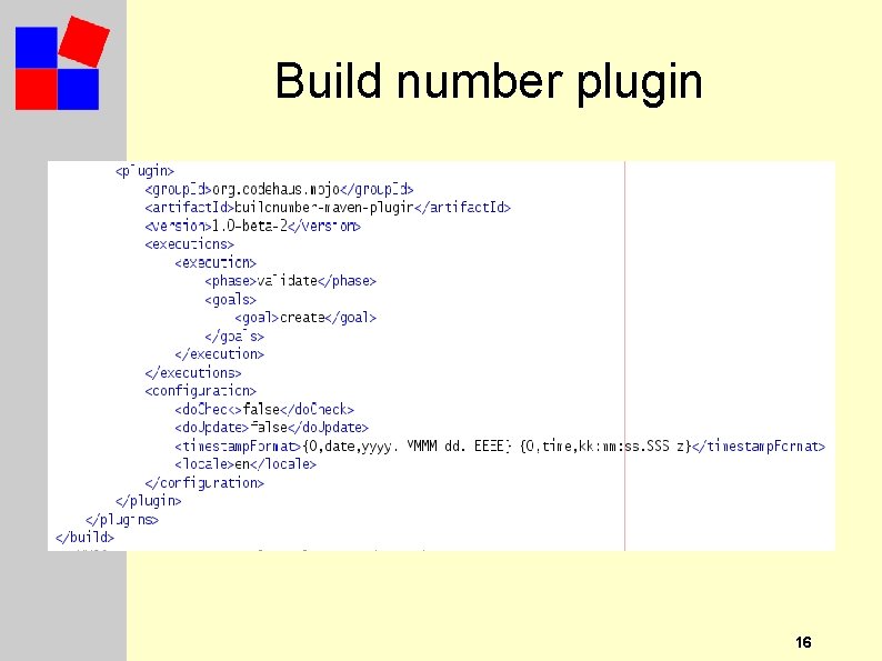 Build number plugin 16 