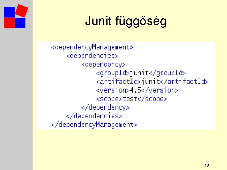 Junit függőség 18 