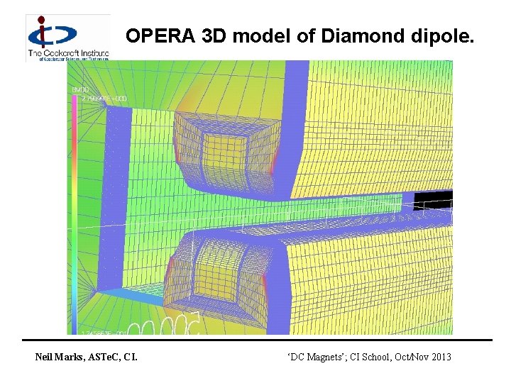 OPERA 3 D model of Diamond dipole. Neil Marks, ASTe. C, CI. ‘DC Magnets’;