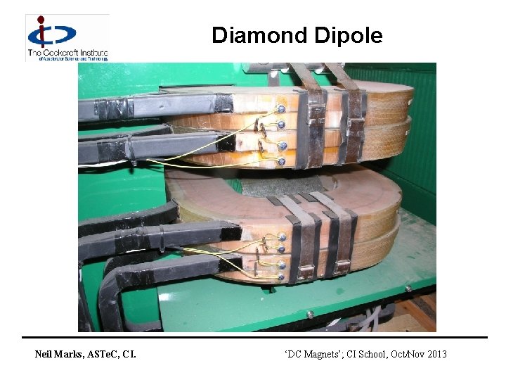 Diamond Dipole Neil Marks, ASTe. C, CI. ‘DC Magnets’; CI School, Oct/Nov 2013 