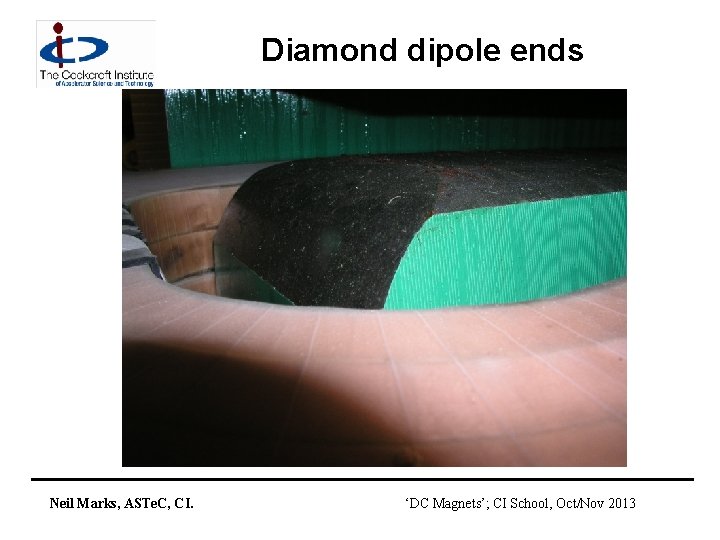 Diamond dipole ends Neil Marks, ASTe. C, CI. ‘DC Magnets’; CI School, Oct/Nov 2013