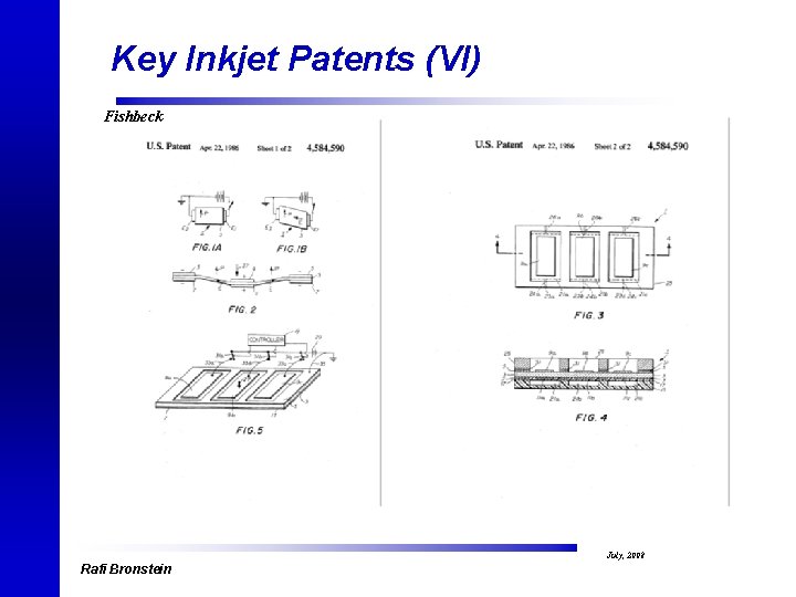 Key Inkjet Patents (VI) Fishbeck Rafi Bronstein July, 2008 