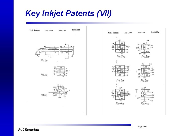 Key Inkjet Patents (VII) Rafi Bronstein July, 2008 