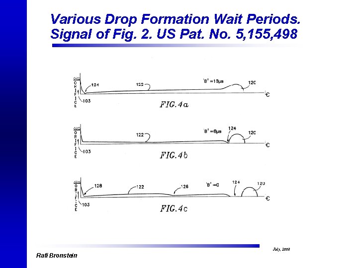 Various Drop Formation Wait Periods. Signal of Fig. 2. US Pat. No. 5, 155,