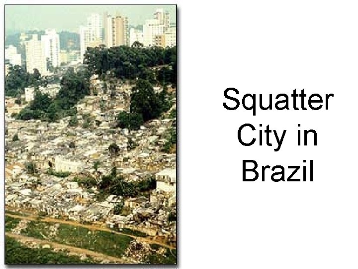 Squatter City in Brazil 