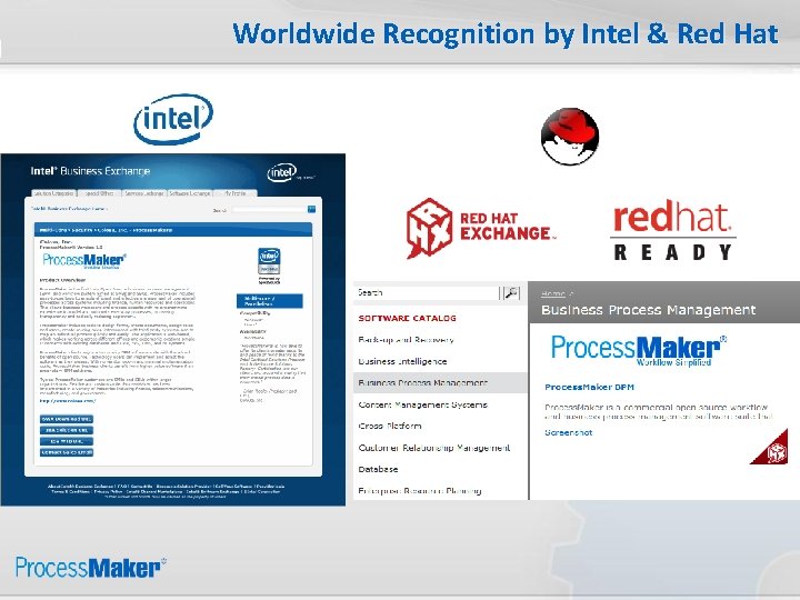 Worldwide Recognition by Intel & Red Hat 