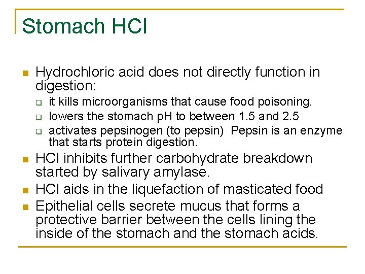 Digestion Mechanical and Chemical Breakdown of Ingested Food