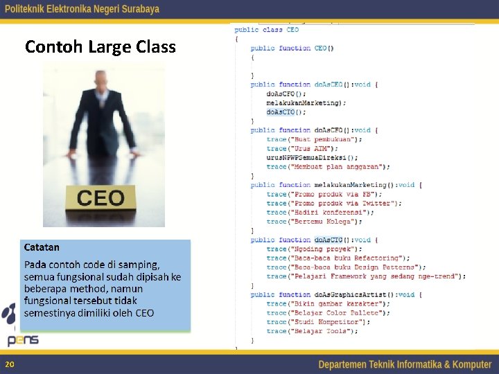 Contoh Large Class 20 