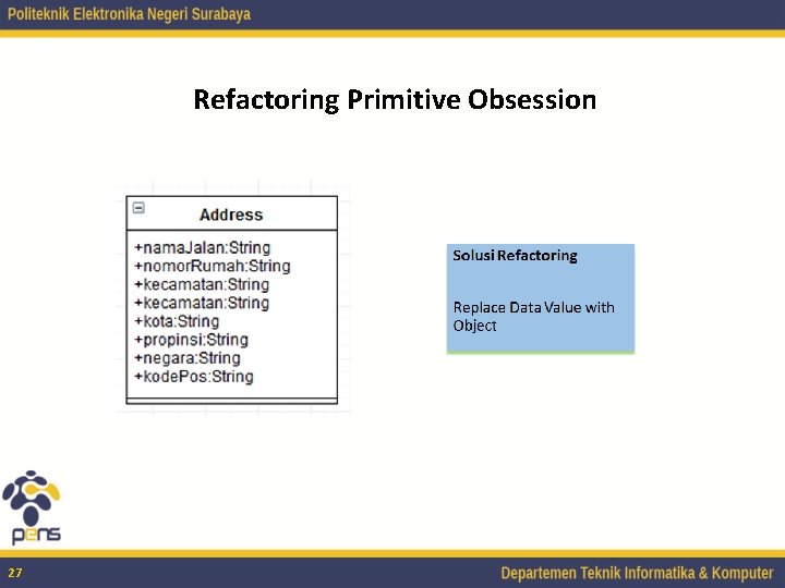 Refactoring Primitive Obsession 27 