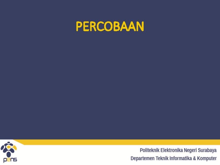 PERCOBAAN 